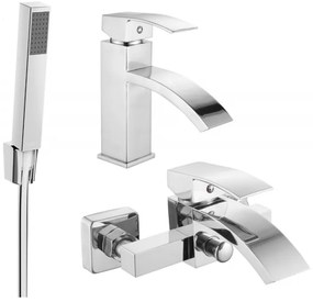 Mexen Libra R77 zestaw wannowy, chrom - 745103R77-00