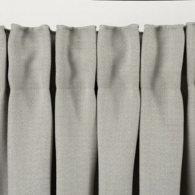 Zasłona zaciemniająca na taśmie marszczącej blackout strukturalny szary 140 x 280 cm 1 szt.
