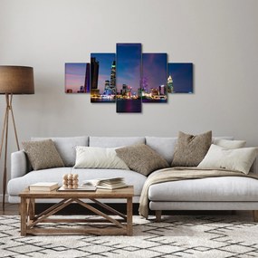 Obraz miasta nocą (125x70 cm)