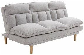 Kanapa rozkładana 3-osobowa w jasno-szarym materiale PALOBU