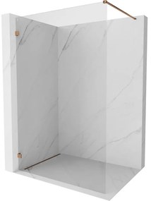 Mexen Lunar ścianka prysznicowa Walk-in lewa 150 x 200 cm, transparent 8 mm, różowe złoto - 830-150-000-60-00-L