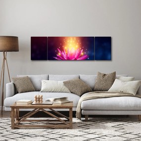 Obraz lilii wodnej na wodzie (170x50 cm)