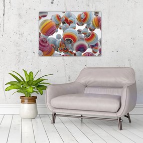 Obraz malowanych kulek (70x50 cm)