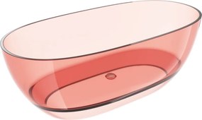 Mexen Pure wanna wolnostojąca transparentna 170 x 80 cm, coral, korek chrom - 58071708004