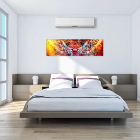 Obraz - Merkaba ze skrzydłami, abstrakcja (170x50 cm)