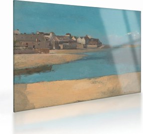 Obraz na szkle - Odilon Redon, Village by the Sea in Brittany, reprodukcje (70x50 cm)