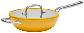 Patelnia z pokrywką/z powłoką ceramiczną wok ø 28 cm Meda 3.0 – FABINI