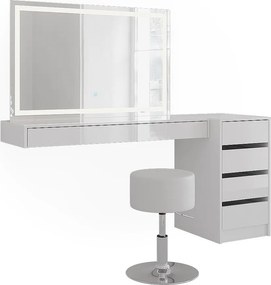 Stół do toalety biały 120x40.1x12 sherry