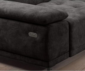 Narożnik FOCUS L z elektryczną regulacją siedziska Lewostronny w tkaninie Promocyjnej SALVADOR 16 WERSAL