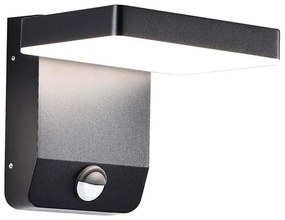 LED zewnętrzna lampa ścienna z czujnikiem LED/17W/230V 3000K czarna