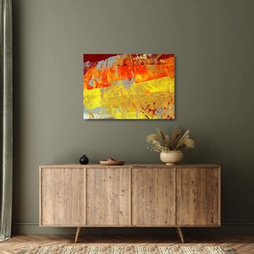 Obraz na szkle abstrakcji - malarstwo (70x50 cm)