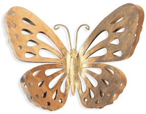 Dekoracja ścienna w kolorze złota Wallity Butterfly