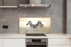 Szklany Panel Zebry na Afrykańskiej Równinie