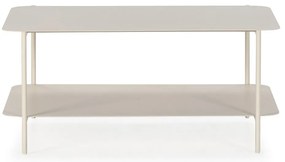 Kremowy metalowy stolik 58x90 cm Beatrix – MOME