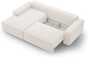 Beżowy rozkładany narożnik (lewostronny) Jodie – Micadoni Home