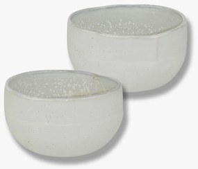 Białe kamienne miski zestaw 2 szt. Sand Grain – Mette Ditmer Denmark