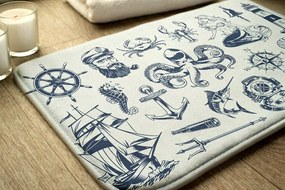 Dywanik łazienkowy Dywanik łazienkowy Morskie Symbole