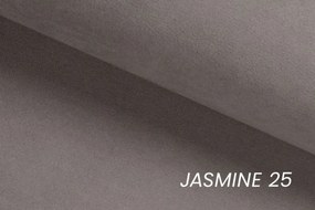 Narożnik Laksaro z funkcją spania lewostronny - ciemno beżowy welur Jasmine 25