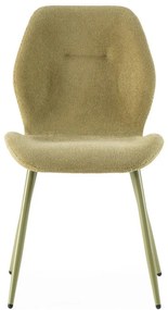 Zielone tapicerowane krzesła zestaw 4 szt. Ansu – Marckeric