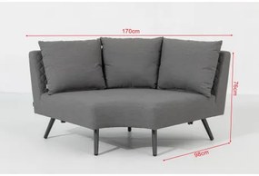 Melia LIKA-TEX® szary - luksusowy zestaw ogrodowy