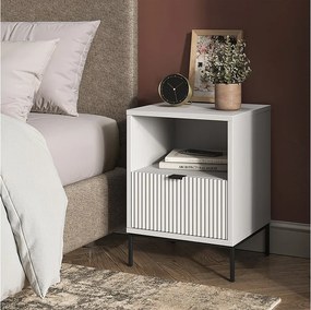 Stolik nocny biały 40x38.1x55 eliza