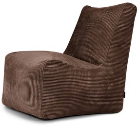 Ciemnobrązowy sztruksowy worek do siedzenia Seat Lounge – SLOWDOWN