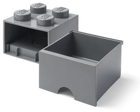 Ciemnoszary dziecięcy pojemnik z szufladą LEGO®