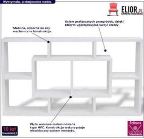 Półka wisząca lub stojąca z przegródkami Deza - biała
