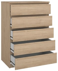 Komoda w dekorze dębu w naturalnym kolorze 77x111x50 cm Naia – Tvilum