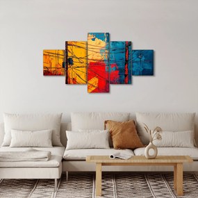 Obraz - Abstrakcyjne linie elektryczne (125x70 cm)