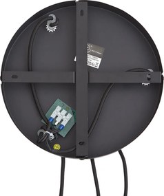 Designerska lampa wisząca czarna z przydymionym szkłem 3-źródła światła - Ana