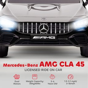 AIYAPLAY Dziecięcy pojazd elektryczny, zdalnie sterowany, z kółkami treningowymi, LED, klaksonem, dla dzieci 3-6 lat, Czarny