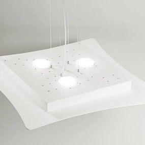 Lampa wisząca Isotta 10-punktowa GX53 biała - Nowoczesna lampa sufitowa o designie 62x69 cm, światło dwustrumieniowe, maks. 10x8 W, IP20, żarówki nie są dołączone