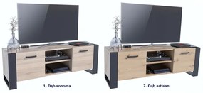 Industrialna szafka pod telewizor dąb sonoma 150 cm - Berno