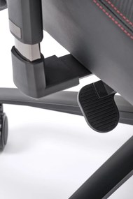 Czarny fotel do gamingu Baldur Halmar