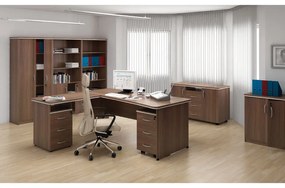 Szafa przesuwna MIRELLI, 800 x 400 x 1200 mm, orzech