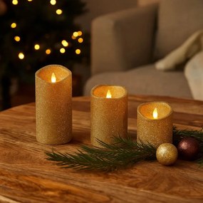 Zestaw świec LED w różnych rozmiarach, 3 sztuki