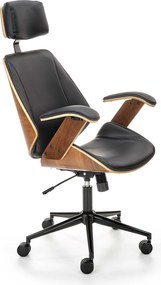 Nowoczesny fotel biurowy z oparciem ze sklejki Ignazio Halmar