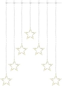 Świąteczna kurtyna LED, 70 diod LED/3,6 W, 567 x 125 cm, ciepła biała