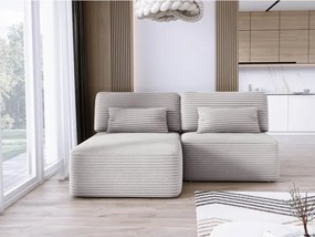 Narożnik TILIA wolnostojący układ L strona Lewa z funkcją spania w tkaninie Tilia 86