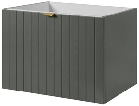 Szafka pod umywalkę HARMO 60 cm szaro-zielony półmat KROFAM