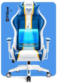 Fotel gamingowy Diablo X-One 2.0 King Size, Aqua Blue