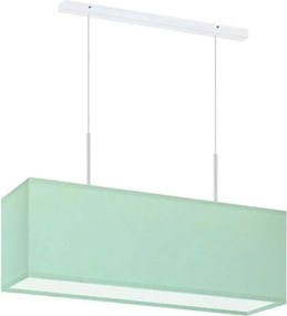 Lampa wisząca prostokątna na białym stelażu - L7-G68