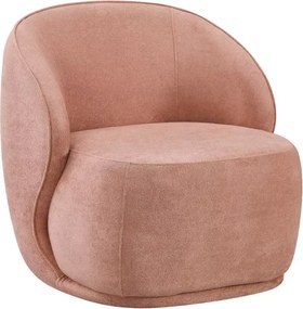 Fotel Cocon do salonu i sypialni z miękkim siedziskiem i designerską tkaniną bouclé