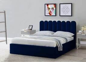 Tapicerowane łóżko Venezia 130x212x90 cm, powierzchnia spania 120x200 cm, schowek, podnośnik, tkanina Monolith popielaty