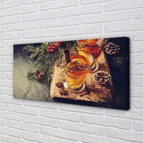 Obraz na płótnie Herbata z Goździkami i Pomarańczą