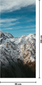 Fototapeta na drzwi - Śnieżne szczyty (95x205cm)