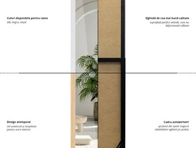 Lustro stojące z białą ramą 36x156 cm