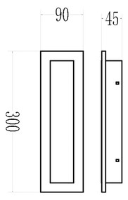 Kinkiet Wow 10W 3CCT IP54 30cm