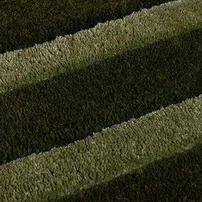 Ciemnozielony wełniany dywan tkany ręcznie 200x290 cm Gatsby – Flair Rugs
